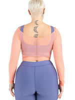 Capezio Sunset Nostalgia Collection Dusk Longsleeve Mesh Top, Adults