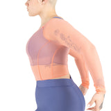 Capezio Sunset Nostalgia Collection Dusk Longsleeve Mesh Top, Adults