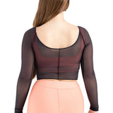 Capezio Sunset Nostalgia Collection Dusk Longsleeve Mesh Top, Adults