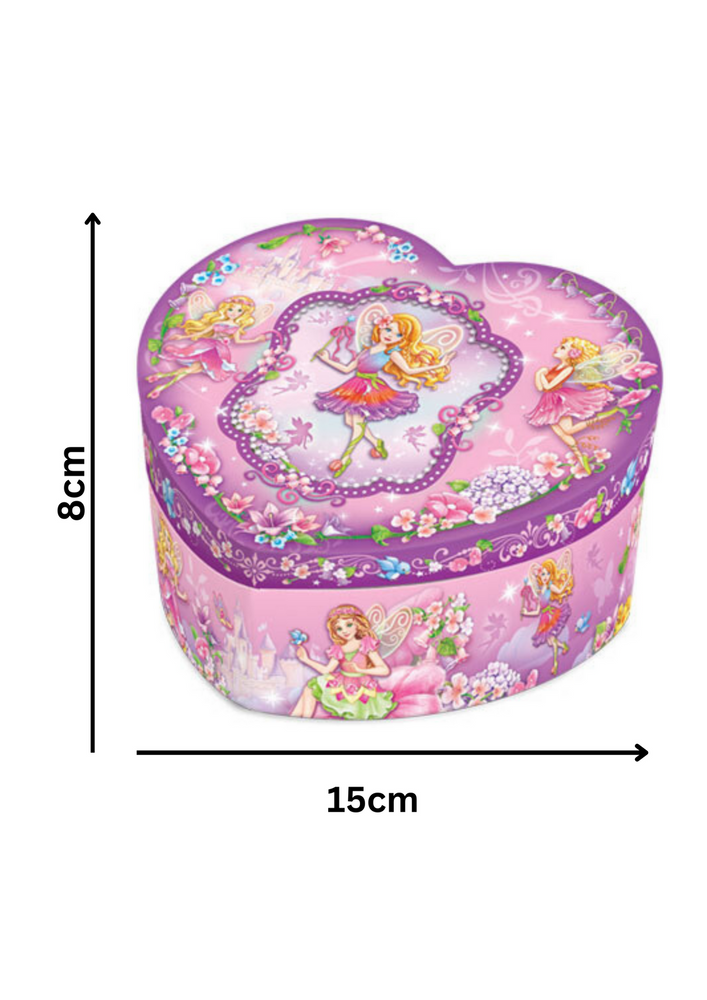 Mad Ally Heart Shaped Musical Jewelry Box