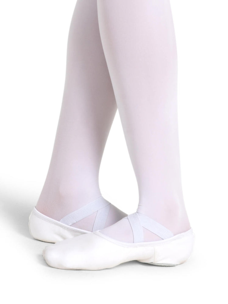 Capezio Hanami Canvas Ballet Shoe, White, Adults