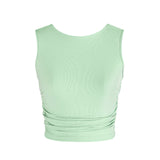 Energetiks Pulse Madison Gather Crop Singlet, Adults