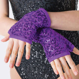 Studio 7 Sequin Fingerless Gloves