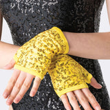 Studio 7 Sequin Fingerless Gloves